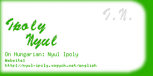 ipoly nyul business card